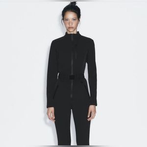 ZARA the SKI SUIT LARGE BLACK ART 8073/032/800